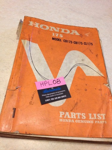 Honda 175 parts list - honda, cb