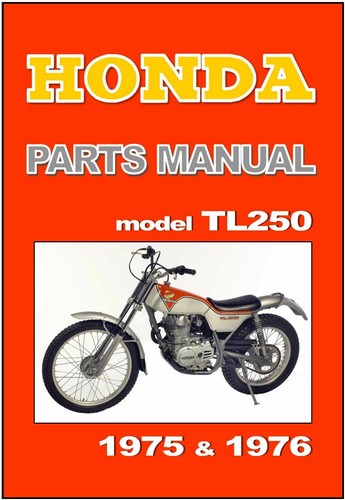 Honda parts manual tl250 - honda,