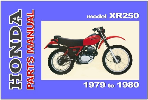 Honda parts manual xr250 1979 - honda,