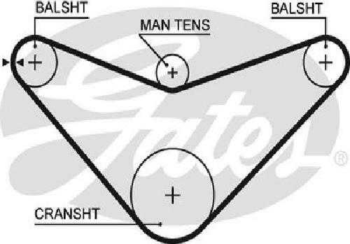 Genuine gates timing belt - genuine,
