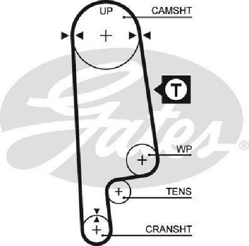Genuine gates timing belt - genuine,